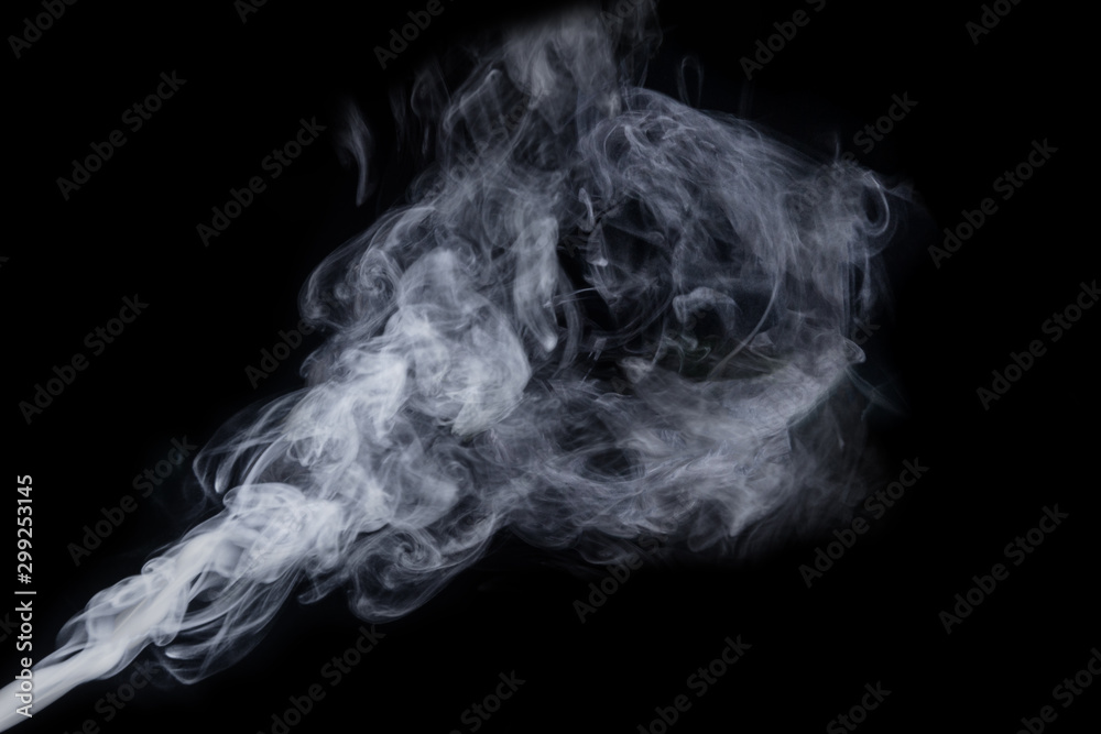 Abstract powder or smoke isolated on black background Abstract powder or smoke isolated on black background