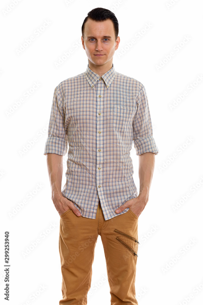 Portrait of young handsome man in smart casual clothing Portrait of young handsome man in smart casual clothing