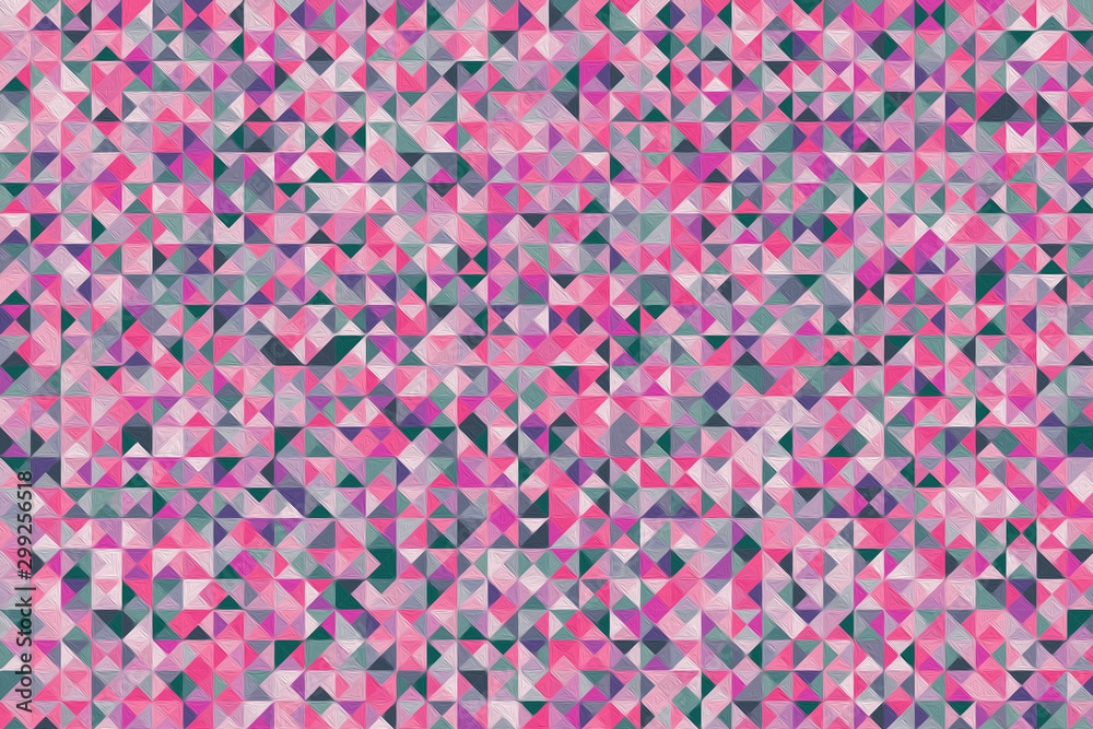 Fototapeta premium Colorful pattern with different shapes objects. Texture background for textile, print, paper, fabric background, wallpaper