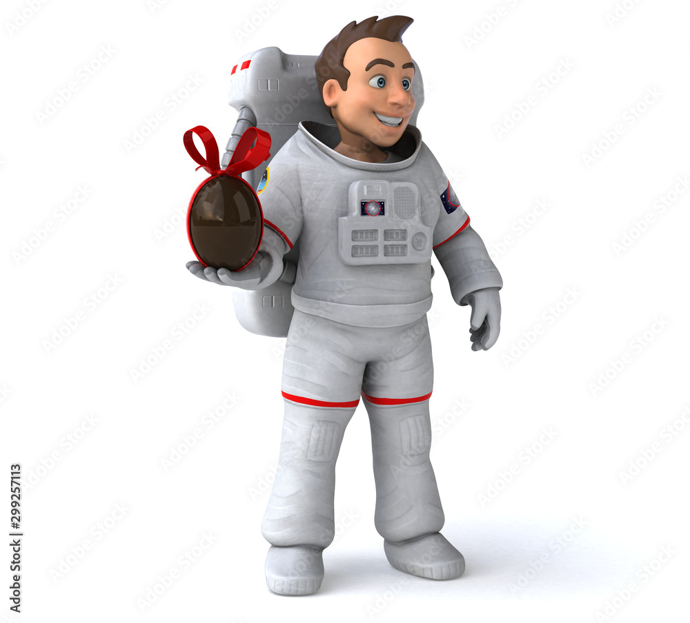 Fun astronaut - 3D Illustration Fun astronaut - 3D Illustration