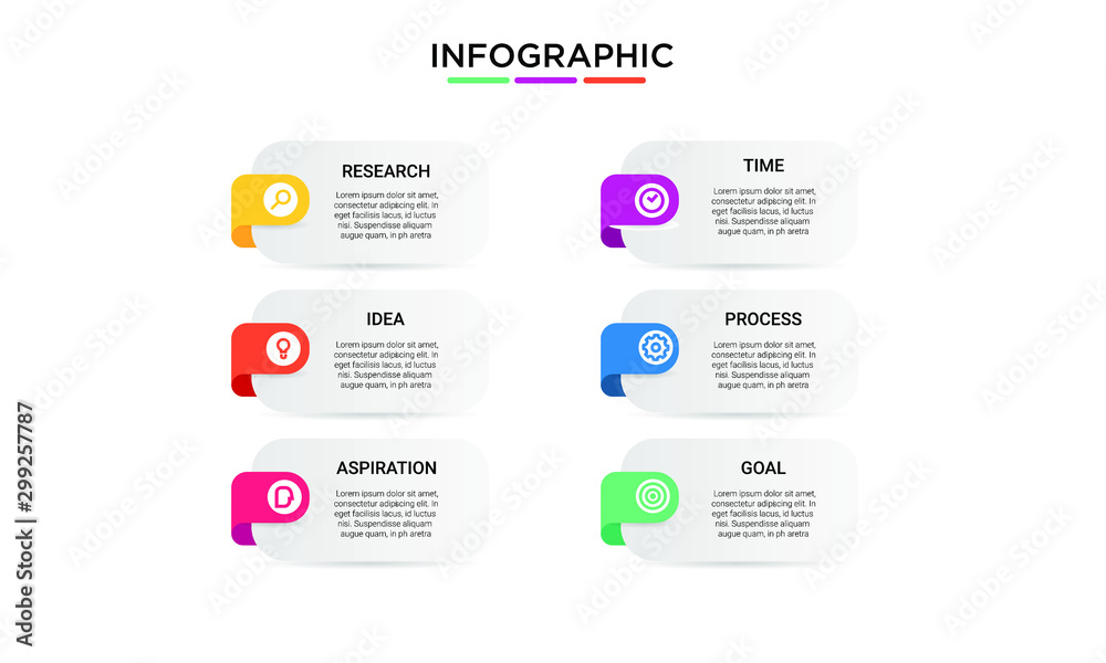 vector step Infographic stack chart design with icons and 6 options or steps. for business concept. Can be used for presentations banner, workflow layout, process diagram, flow chart vector step Infographic stack chart design with icons and 6 options or steps. for business concept. Can be used for presentations banner, workflow layout, process diagram, flow chart