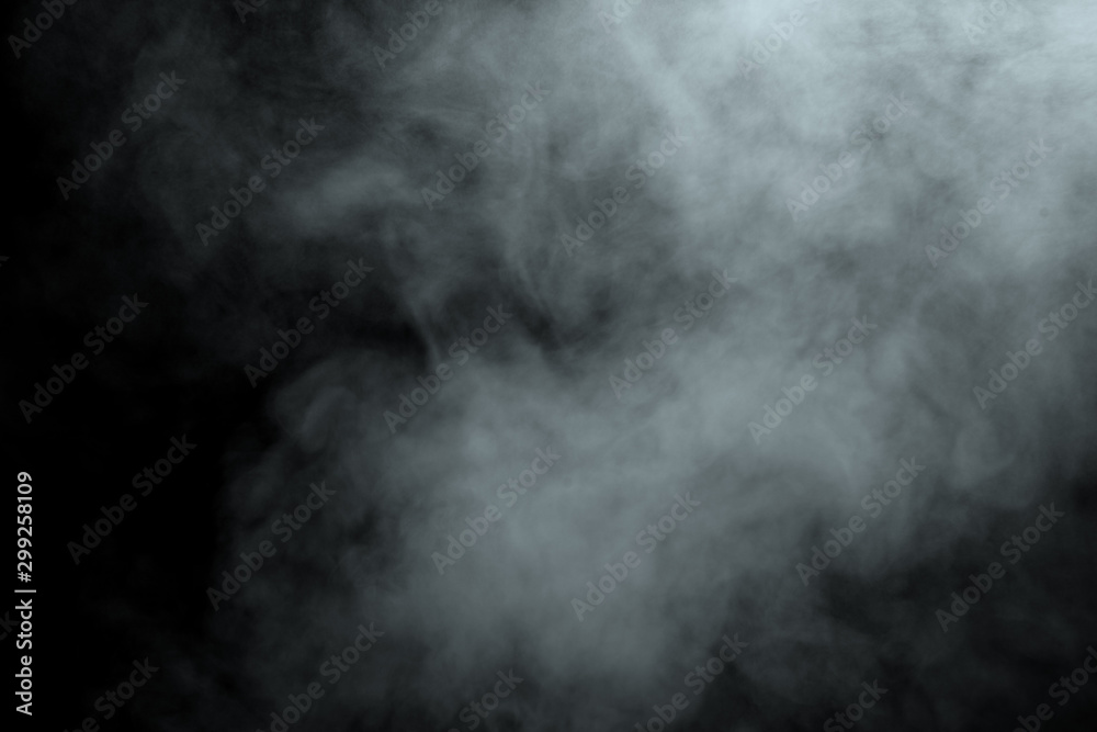 Fototapeta Abstract powder or smoke isolated on black background