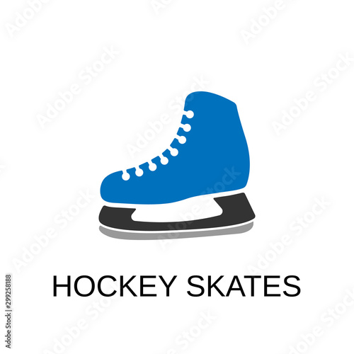 Skates icon. Hockey symbol design. Stock - Vector illustration can be used for web.
