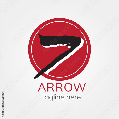 abstract arrow brand Next statistic successful logo icon template 