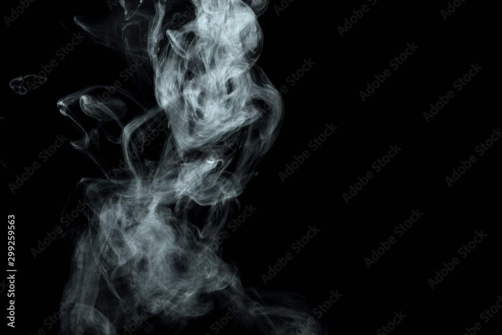 Abstract powder or smoke isolated on black background Abstract powder or smoke isolated on black background