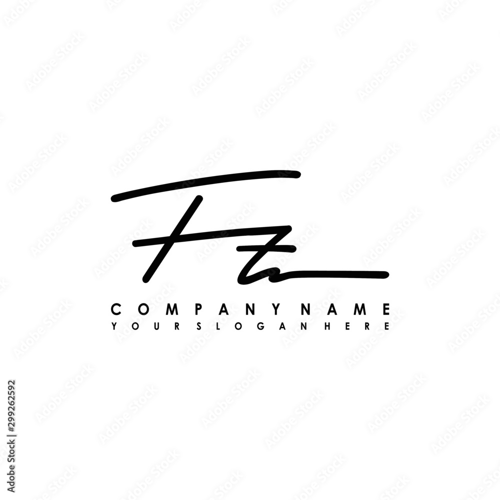 FT initials signature logo. Handwriting logo vector templates. Logo for business, beauty, fashion, signature FT initials signature logo. Handwriting logo vector templates. Logo for business, beauty, fashion, signature