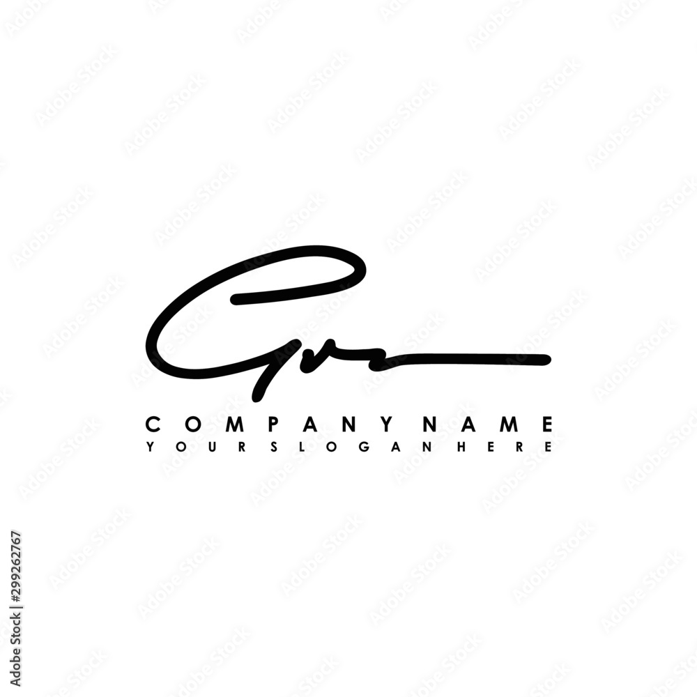 GR initials signature logo. Handwriting logo vector templates. Logo for  business, beauty, fashion, signature Stock Vector | Adobe Stock