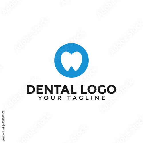 Free Download Circle Tooth Care, Dental Clinic, Dentist Logo Design Template - GFXLoad