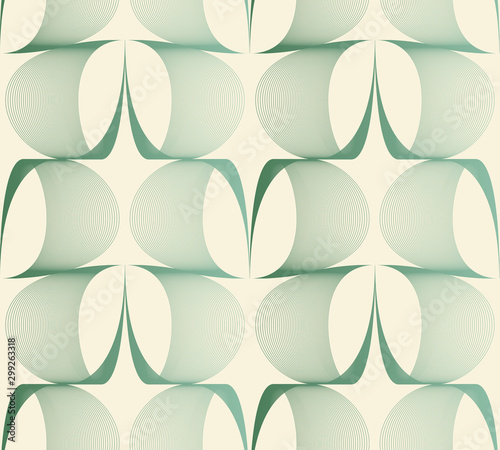 retro wired wallpaper ivory green