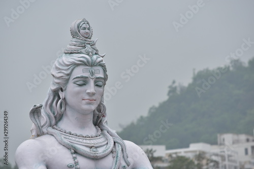 Billede på lærred Shiva in Rishikesh
