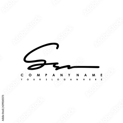 SS initials signature logo. Handwriting logo vector templates. Logo for business, beauty, fashion, signature