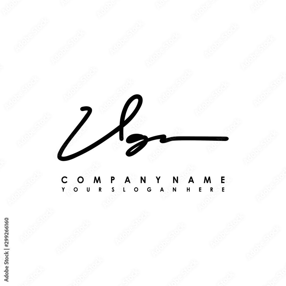 VG initials signature logo. Handwriting logo vector templates. Logo for business, beauty, fashion, signature