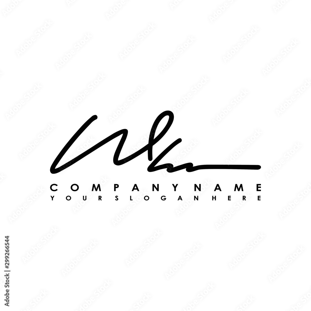 WH initials signature logo. Handwriting logo vector templates. Logo for business, beauty, fashion, signature WH initials signature logo. Handwriting logo vector templates. Logo for business, beauty, fashion, signature