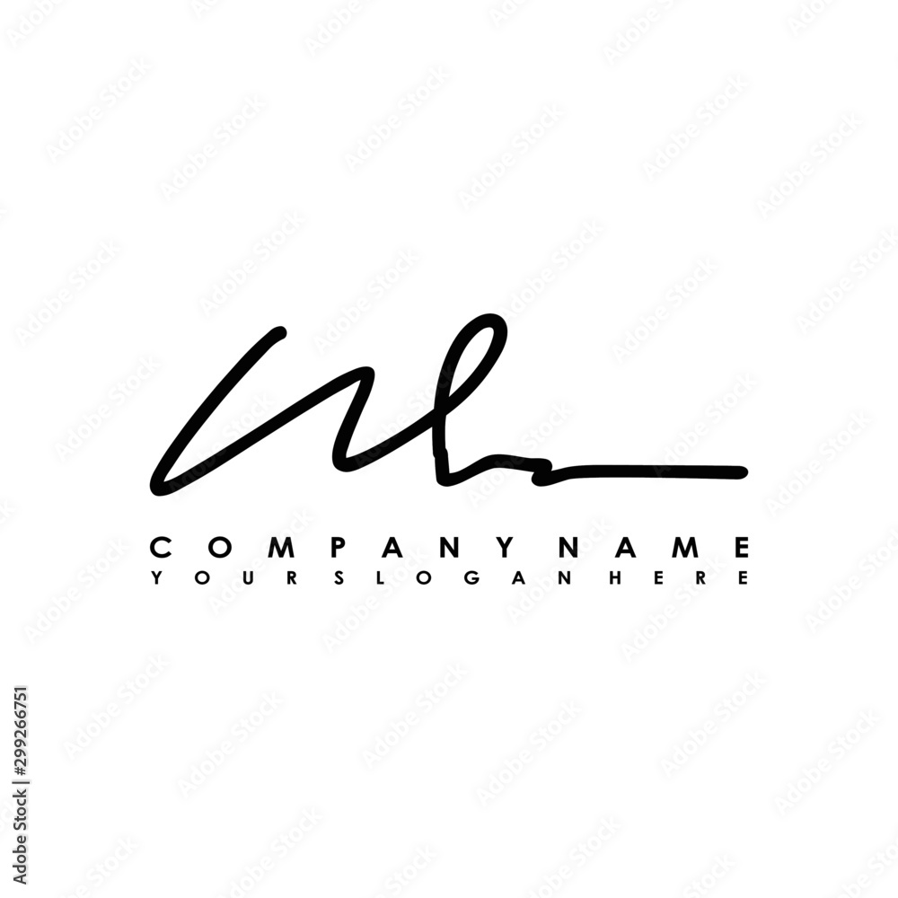 W initials signature logo. Handwriting logo vector templates. Logo for business, beauty, fashion, signature W initials signature logo. Handwriting logo vector templates. Logo for business, beauty, fashion, signature