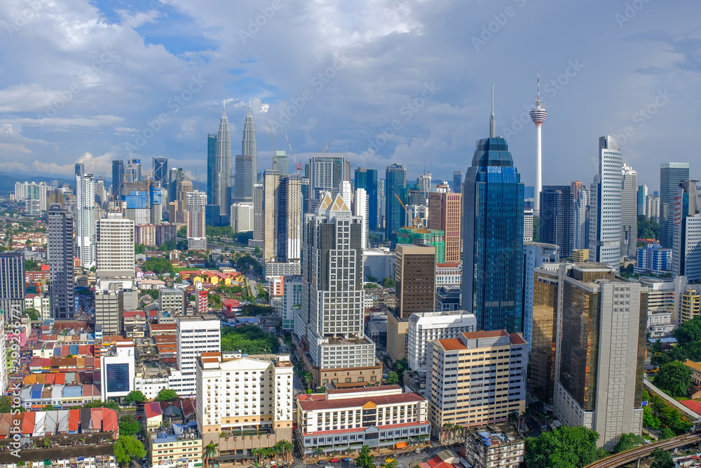Obraz premium Beautiful scenery of Kuala Lumpur City Centre