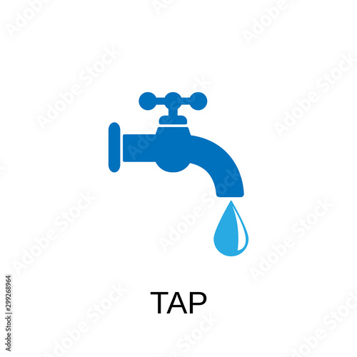 Tap icon. Tap symbol. Flat design. Stock - Vector illustration