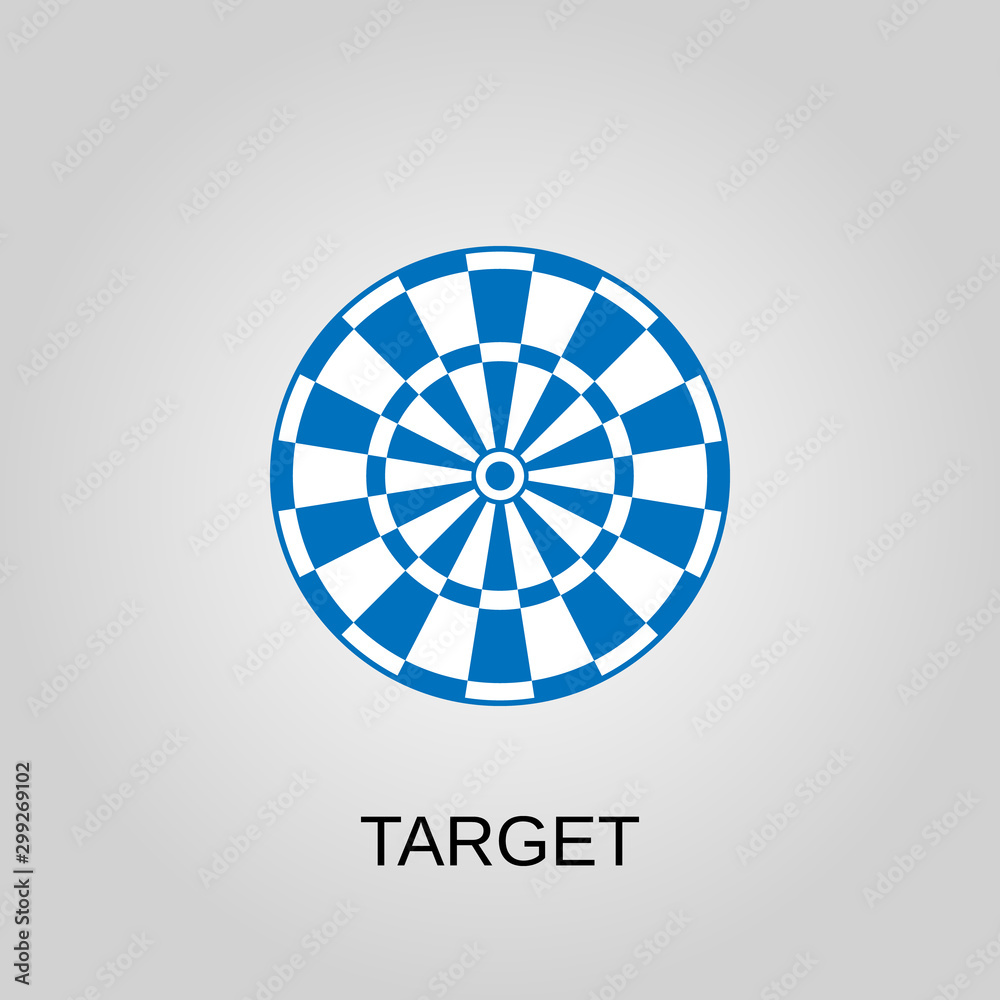 Target icon. Target symbol. Flat design. Stock - Vector illustration Target icon. Target symbol. Flat design. Stock - Vector illustration