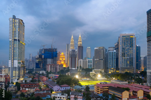 Beautiful scenery of Kuala Lumpur City Centre