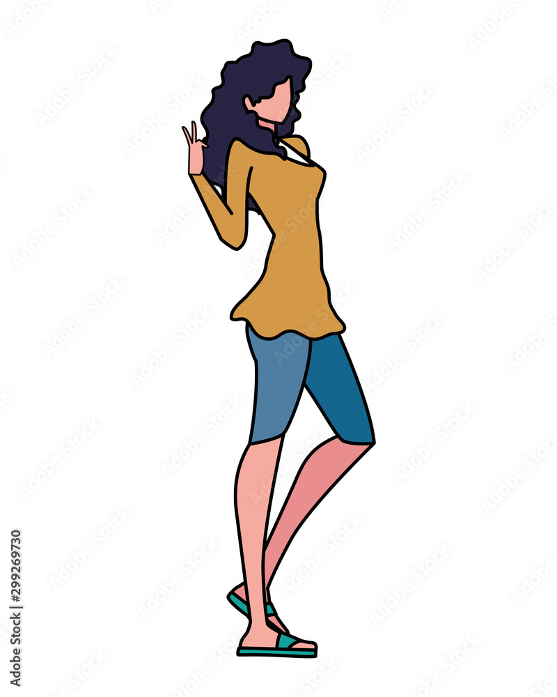 Supermodel avatar woman vector design Supermodel avatar woman vector design
