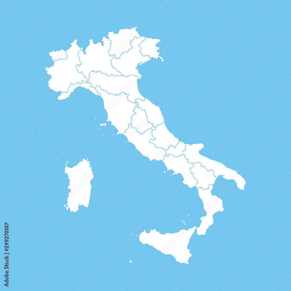 map of Italy