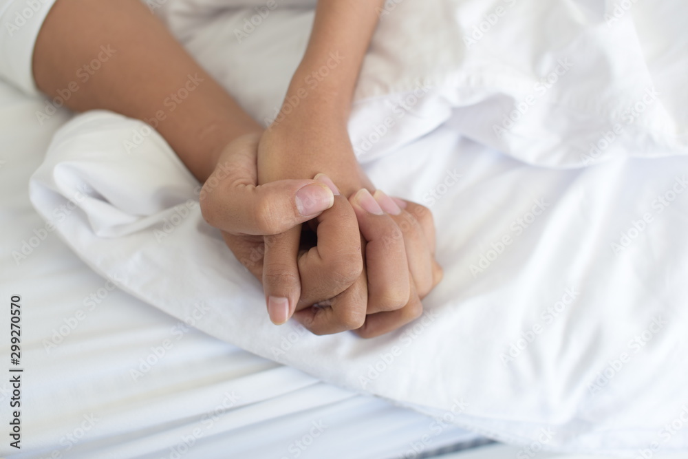 Lovers hand in hand Lovers hand in hand