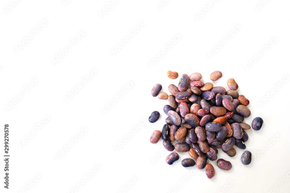 haricot bean isolated on white background. Design element with blank space. haricot bean isolated on white background. Design element with blank space.