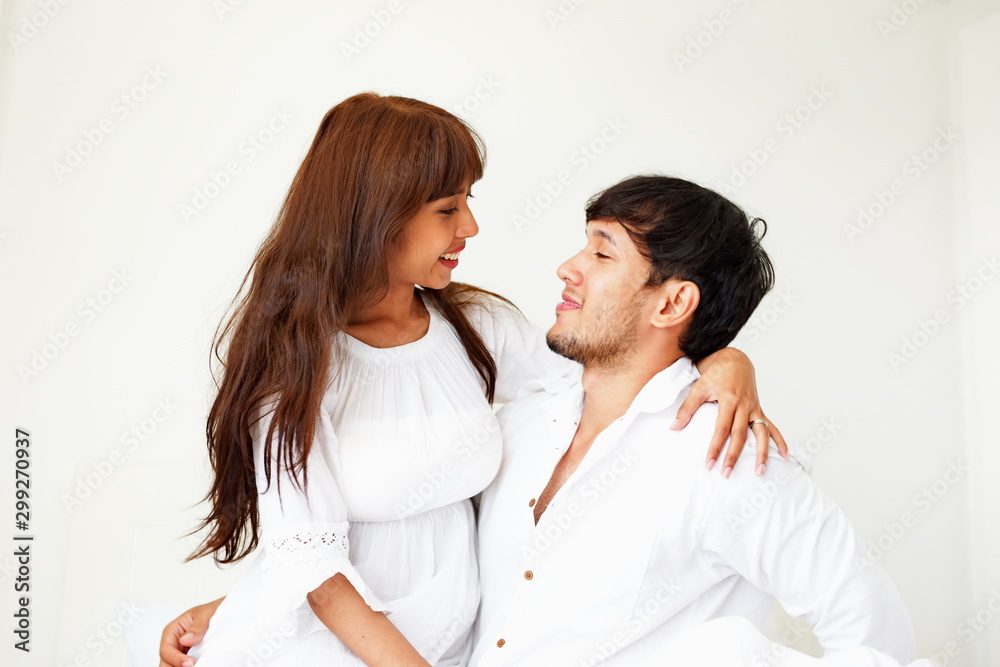 Portrait of married couple at home Portrait of married couple at home