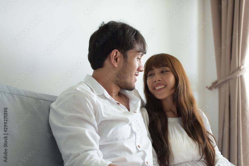 Portrait of married couple at home Portrait of married couple at home