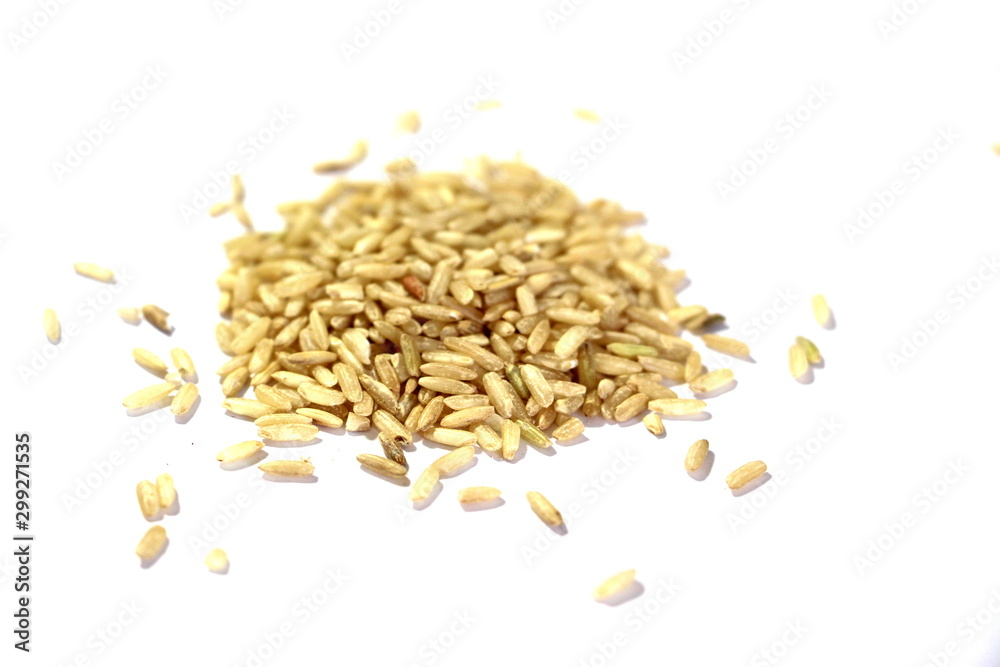 Unpolished brown rice. Natural grain. Long Grain Rice Useful product. Dietary food. Wild rice. Unpolished brown rice. Natural grain. Long Grain Rice Useful product. Dietary food. Wild rice.