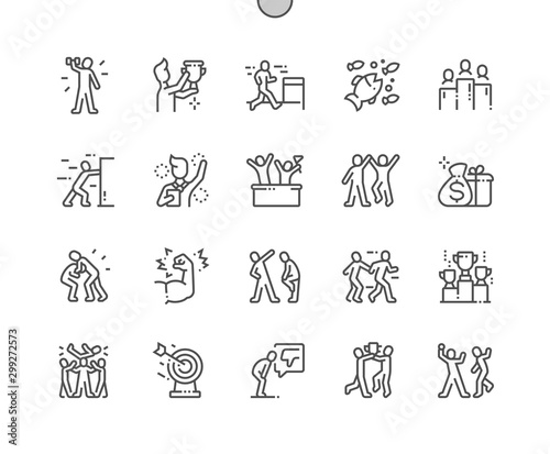 Competition Well-crafted Pixel Perfect Vector Thin Line Icons 30 2x Grid for Web Graphics and Apps. Simple Minimal Pictogram