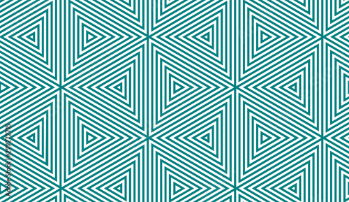 Vector - green abstract triangle seamless background.