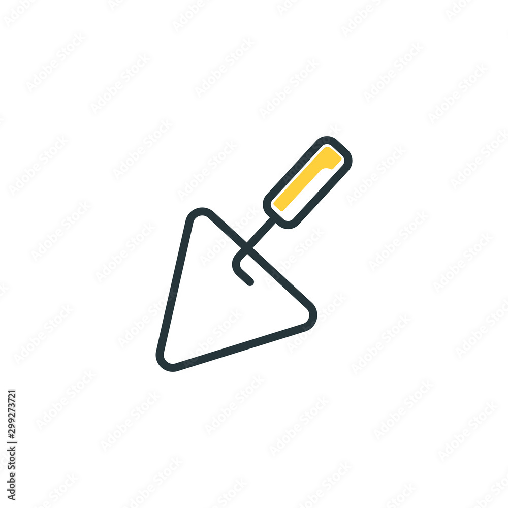 Isolated construction trovel icon fill vector design Isolated construction trovel icon fill vector design