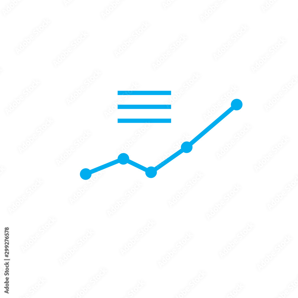 graph line is growing up. Sales graphic. success statistic icon. Stock Vector illustration isolated on white background. graph line is growing up. Sales graphic. success statistic icon. Stock Vector illustration isolated on white background.