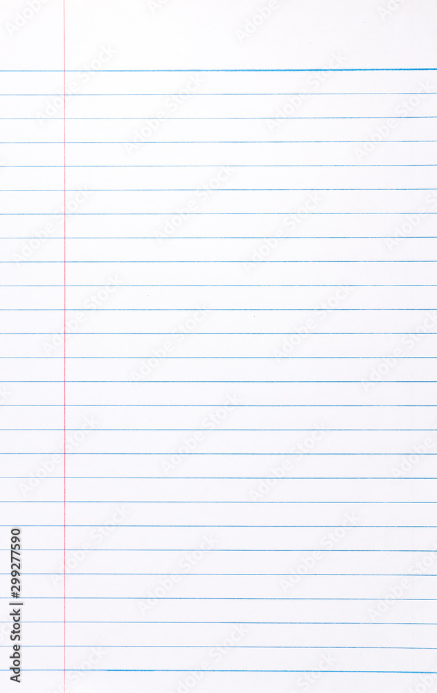 White line notebook paper texture White line notebook paper texture