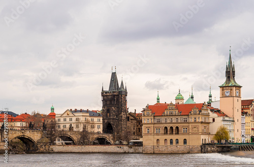 Charles Bridge and the Vltava River