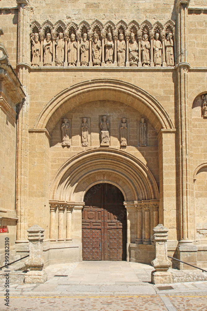 Door of Ciudad Rodrigo Cathedral, Spain	