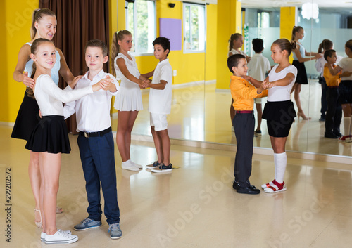 Children in dance studio