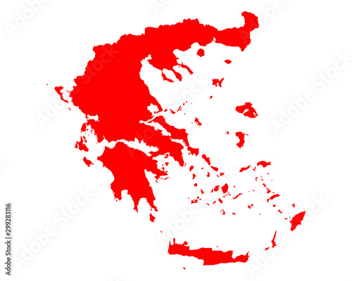 Karte von Griechenland