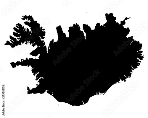 Karte von Island