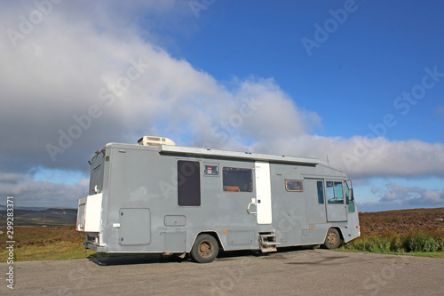 Motor home in the Brecon Beacons, Wales