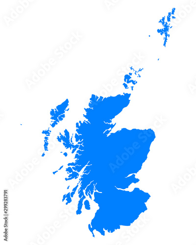 Karte von Schottland
