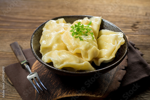 Fotografie Dumplings, filled with cheese.