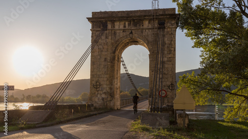 The Robinet Bridge on the Rhône in Donzere (Provence)