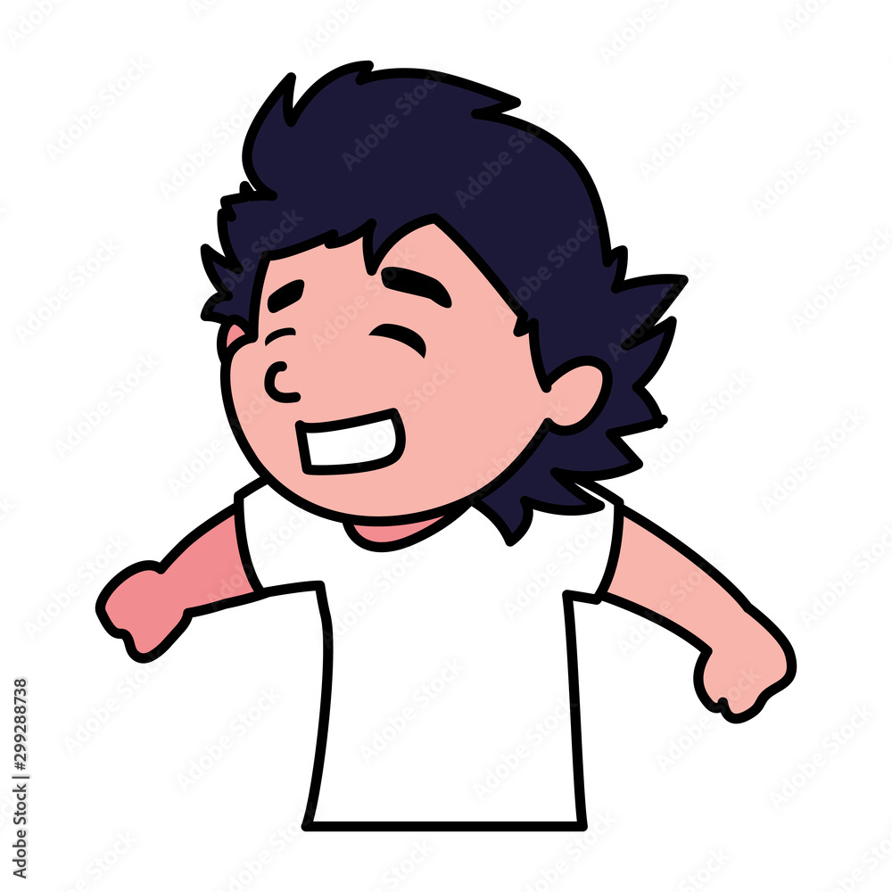 Isolated boy cartoon vector design Isolated boy cartoon vector design