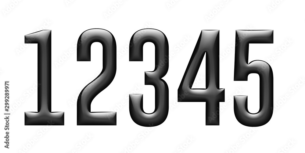 numbers on black background numbers on black background