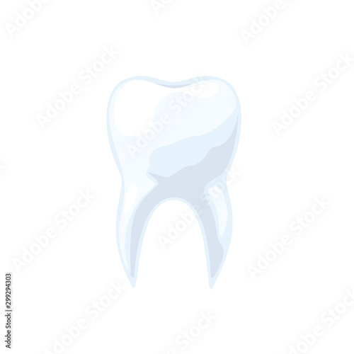 Tooth symbol isolated