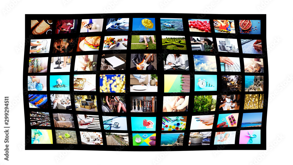 Media and communication concept. Video Screens Abstract Background for Multimedia Concept Media and communication concept. Video Screens Abstract Background for Multimedia Concept