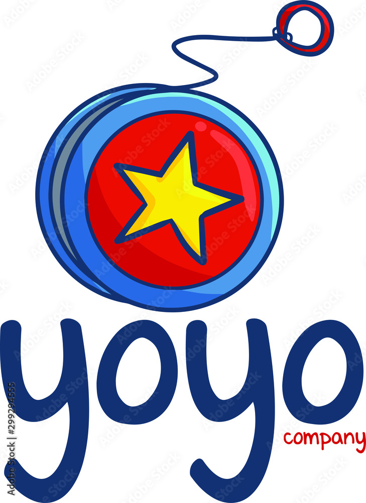 Cute and funny logo for Yoyo store or company Stock Vector | Adobe Stock