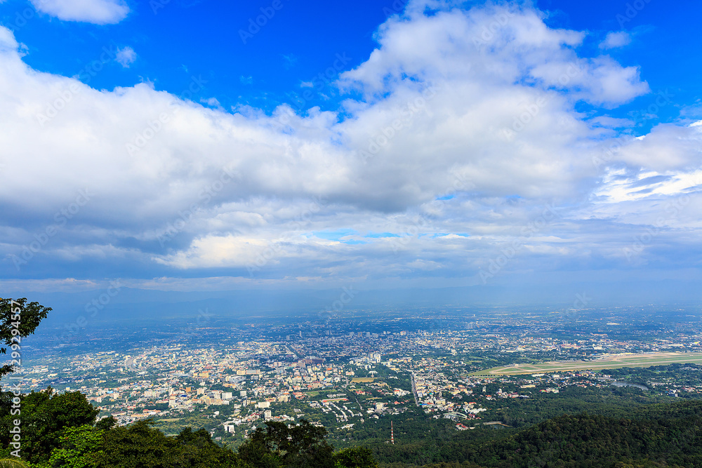 Panorama top view of North, Thailand