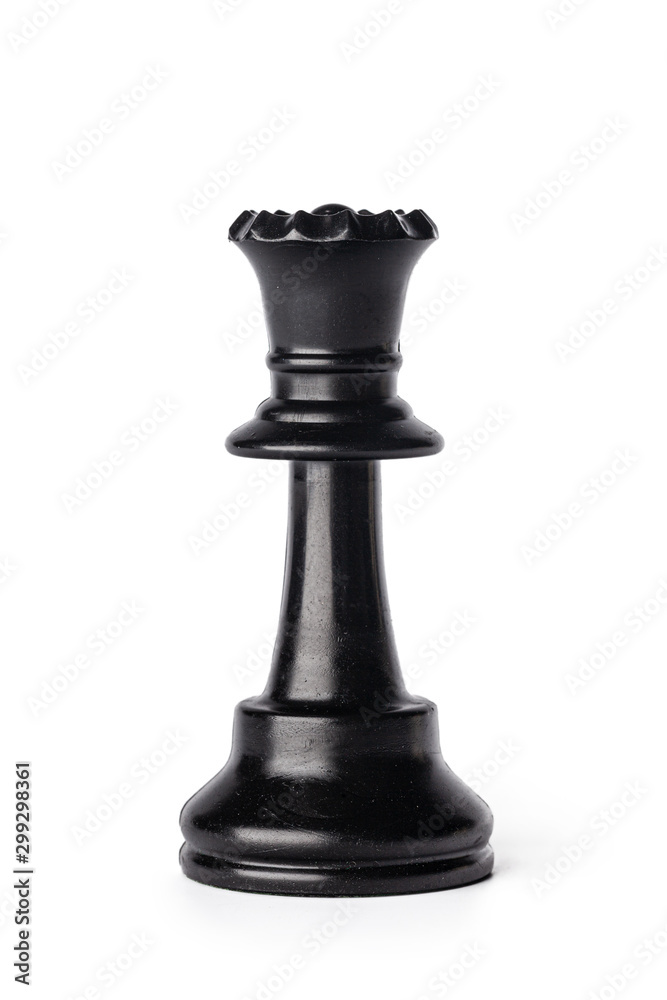 Black chess piece isolated on white background Black chess piece isolated on white background